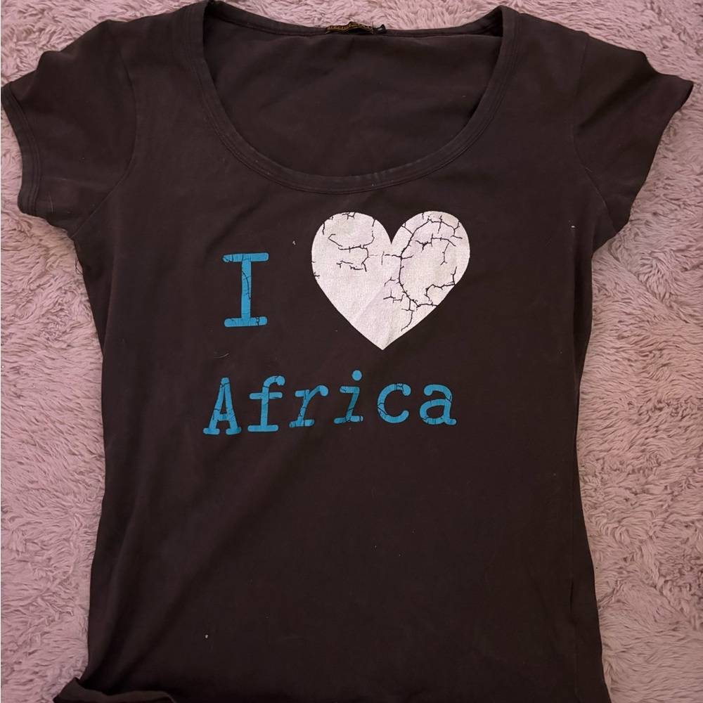 Y2k I love Africa top